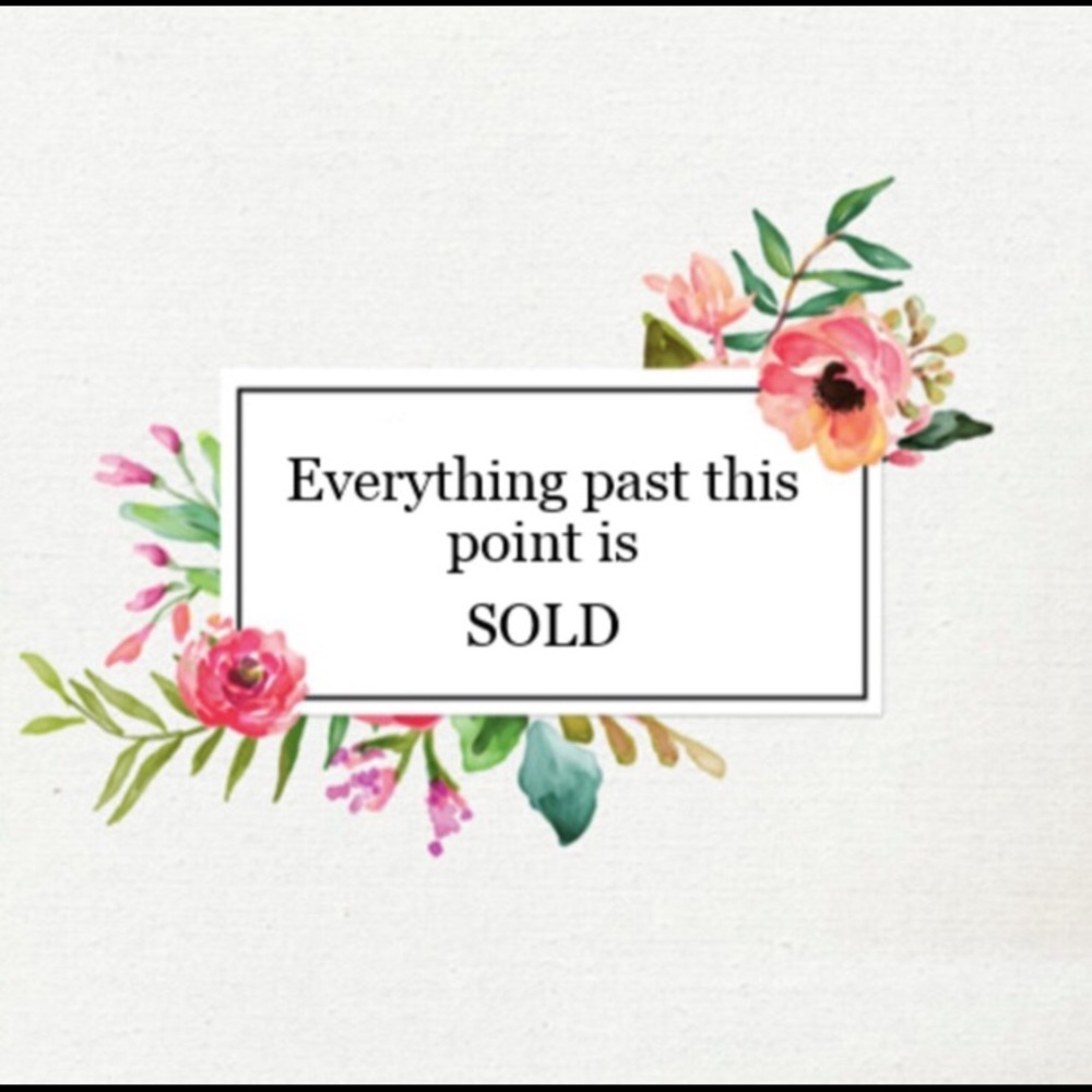 Sold Items Below